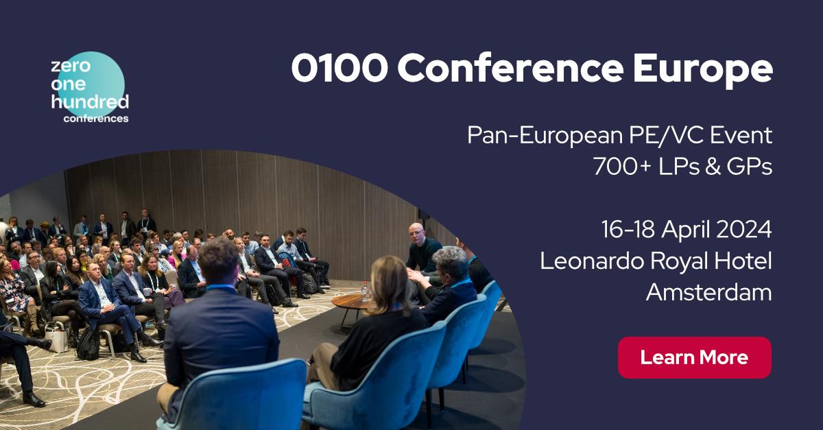 0100 Conference Europe 2024, the place to meet 1on1 with LPs and GPs